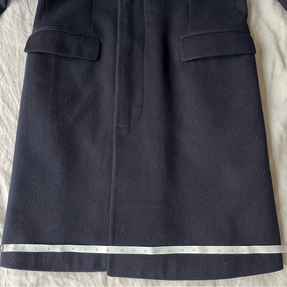 Vintage Berwin Navy Long Wool/Cashmere Overcoat - Picture 10 of 10